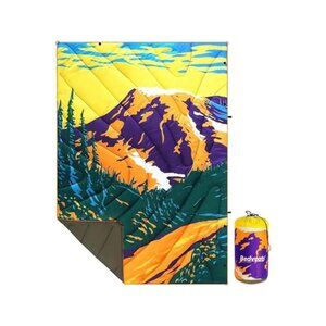 Wearable Puffy Camping Blanket Waterproof Travel Throw 78x56